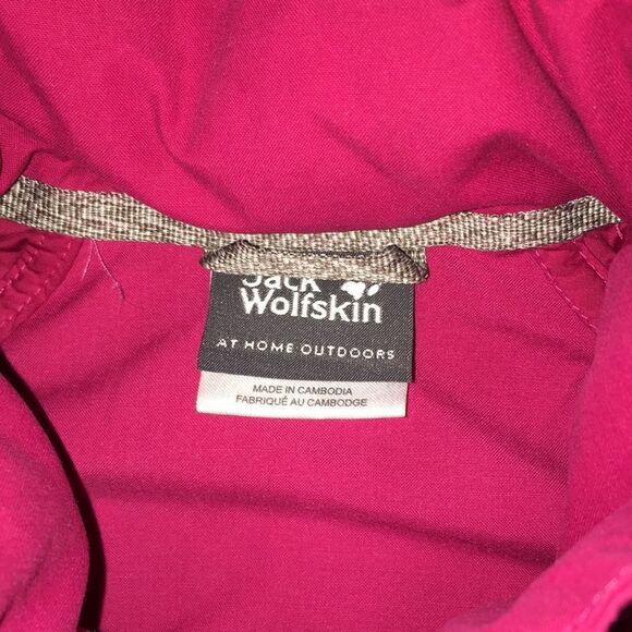 Pink Jack Wolfskin Womens Function 65 Organic Zip Hood Collar Hiking Jacket #899 - Picture 4 of 13